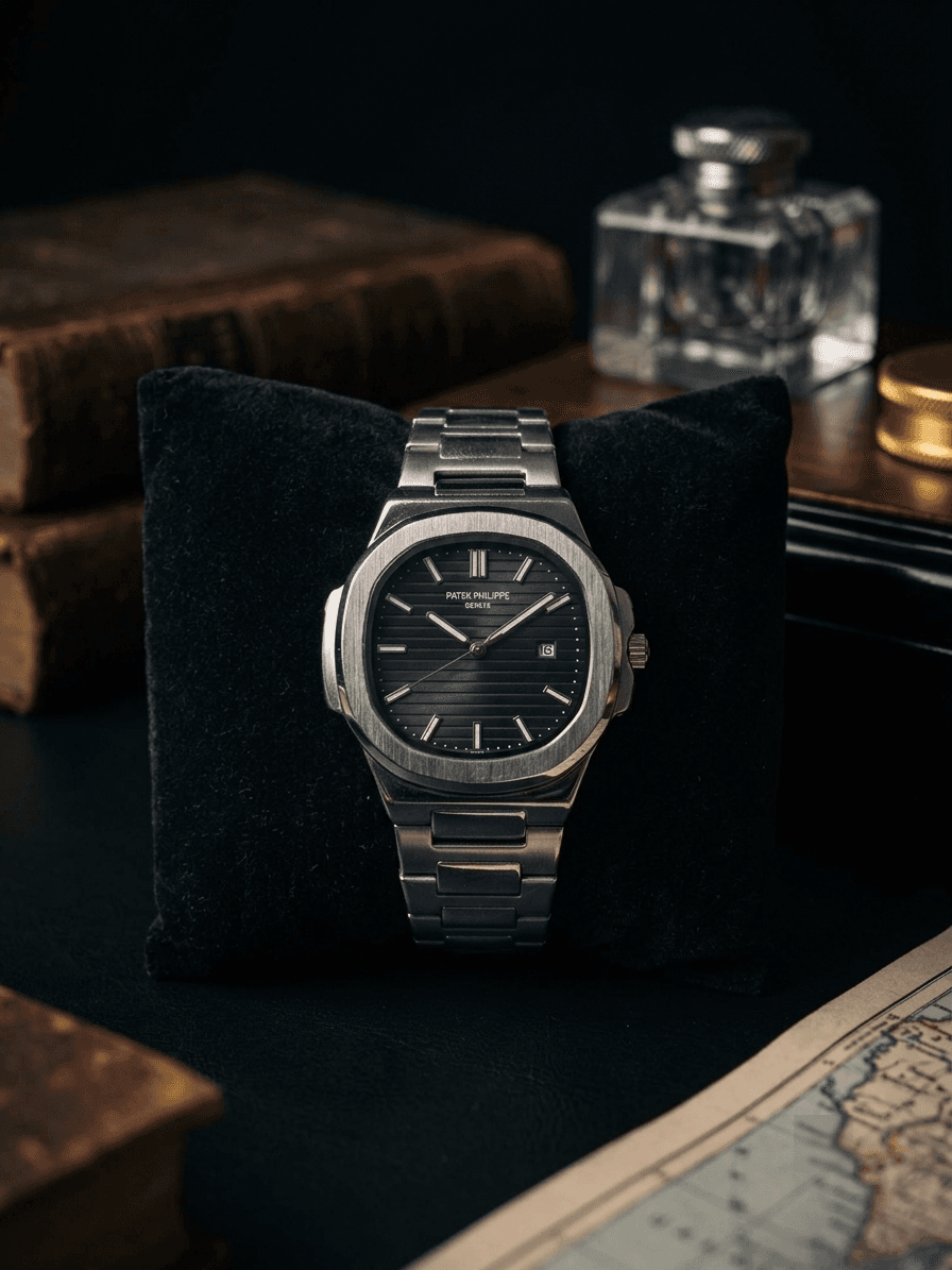 Patek Philippe Nautilus Ebony — front view