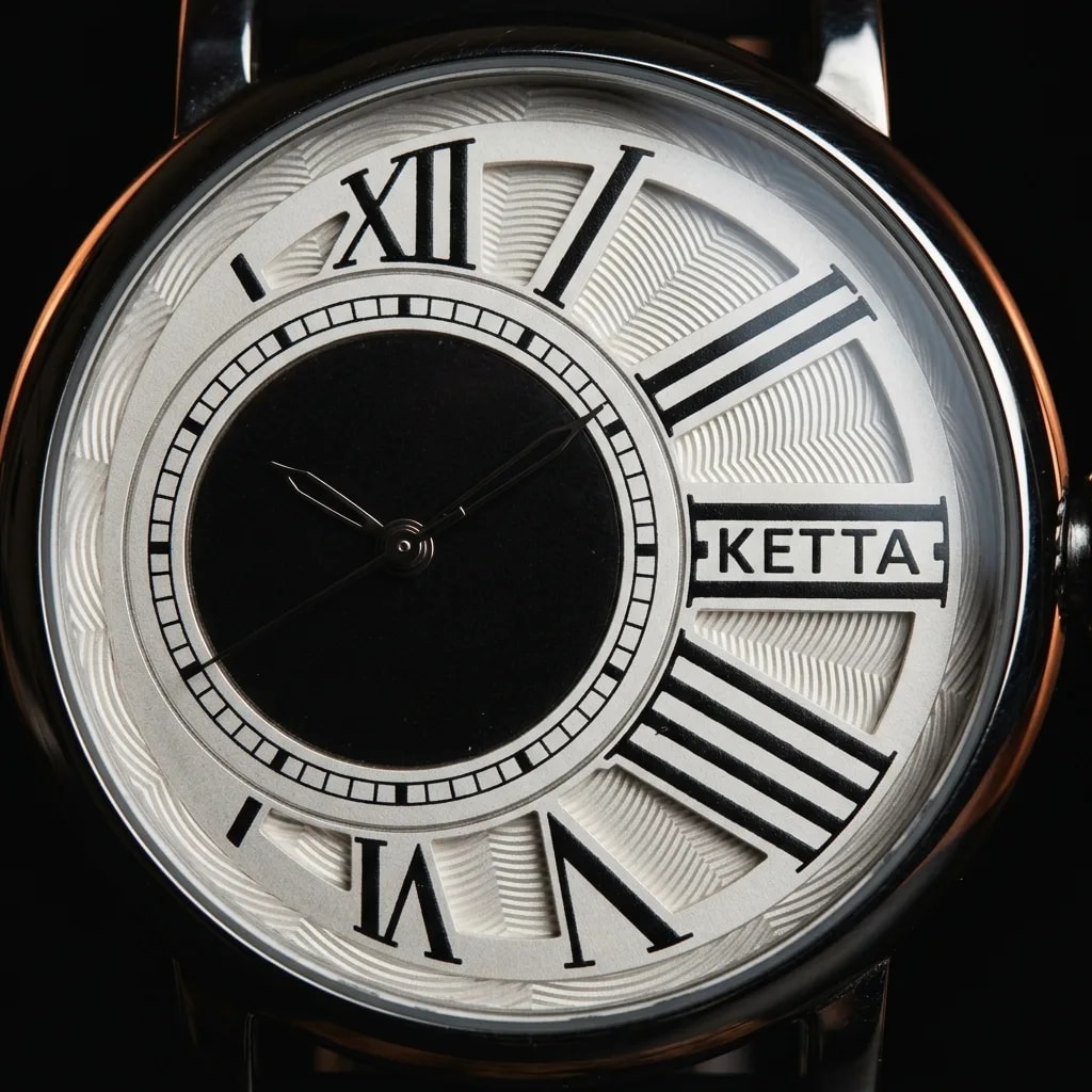 Ketta Black & White — dial detail